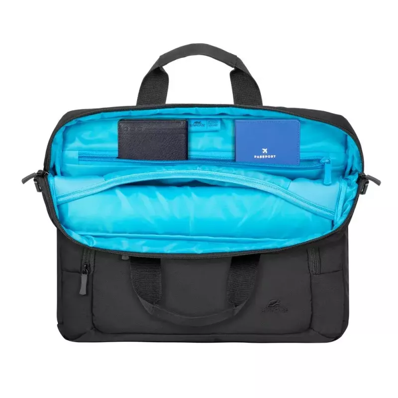 Rivacase 7521 Alpendorf ECO Laptoptasche 13,3–14 Zoll (35,6 cm), Canvas, Schwarz
