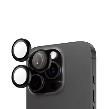 PanzerGlass ® Hoops® Kamera-Linsenschutz Schwarz iPhone 16 Pro | 16 Pro Max