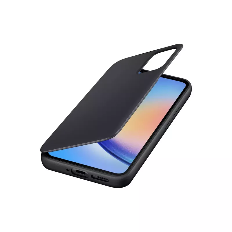 Samsung EF-ZA346CBEGWW Smart View Wallet Case Flip-Hülle für Galaxy A34 5G, Schwarz