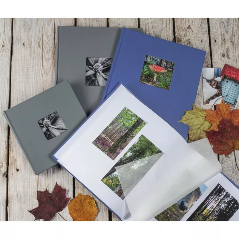 Hama Fine Art Fotoalbum Grau 50 Blatt 10 x 15 cm