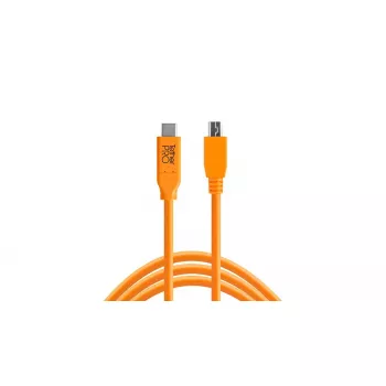 USB-Kabel Tether Tools CUC2415-ORG 4,6m USB 2.0 USB C Mini-USB B Orange