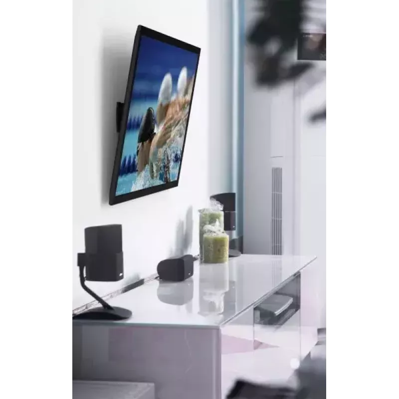 Reflecta 23141 PLANO Slim 60-6040T TV-Wandhalterung für 81-153 cm (32-60 Zoll) Bildschirme, Schwarz