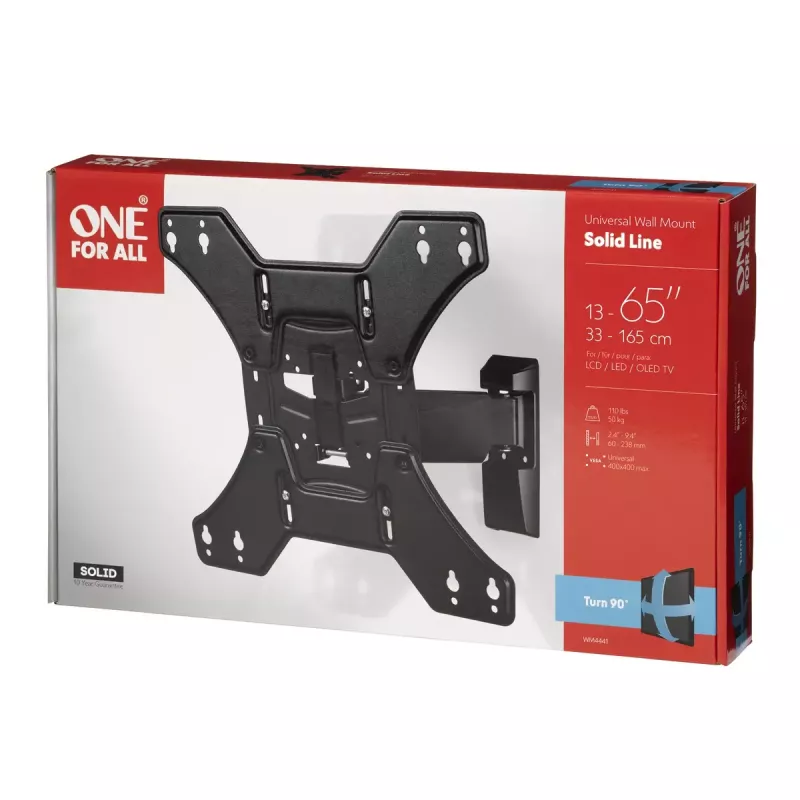 One For All SOLID Turn 90 WM4441 TV-Wandhalterung, 13-60 Zoll