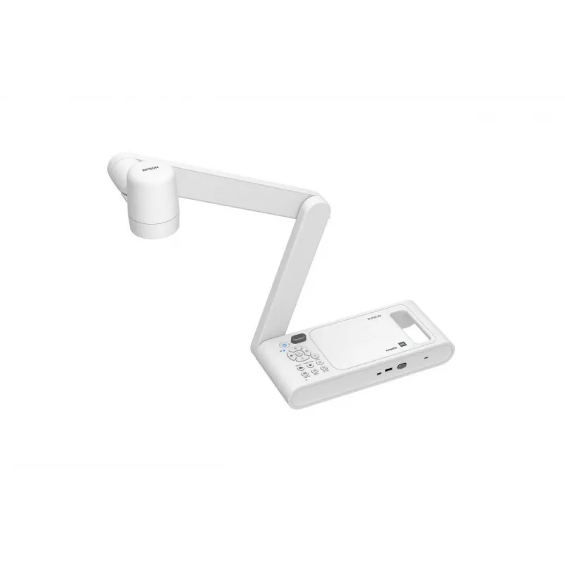 Epson ELPDC30 V12HB09080 Dokumentenkamera, 4K UHD (3840 x 2160), 13 MP, 23x digitaler / 10x optischer Zoom, CMOS, HDMI/USB/WLAN, Weiß