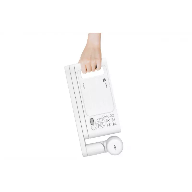 Epson ELPDC30 V12HB09080 Dokumentenkamera, 4K UHD (3840 x 2160), 13 MP, 23x digitaler / 10x optischer Zoom, CMOS, HDMI/USB/WLAN, Weiß
