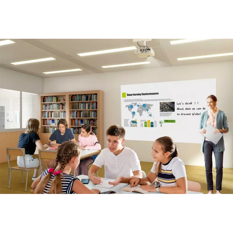 Epson ELPDC30 V12HB09080 Dokumentenkamera, 4K UHD (3840 x 2160), 13 MP, 23x digitaler / 10x optischer Zoom, CMOS, HDMI/USB/WLAN, Weiß