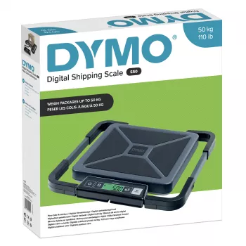 DYMO S50 Digitale Versandwaage | 50 kg Kapazität | USB/Netz oder AAA-Batterie
