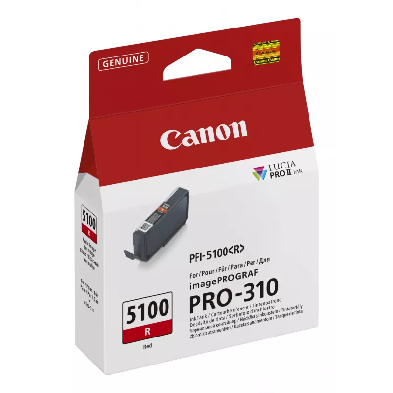 Canon PFI-5100 R Tintenpatrone 1 Stück Original Rot