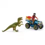 schleich Dino-Quad - Flucht vor dem Velociraptor, Dinosaurier und Vulkan, Forschungsstation, 4 Jahr(e), Mehrfarbig, Kunststoff