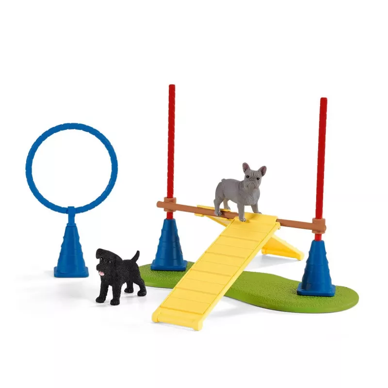 schleich Farm Life Welpen-Agility-Training, Farm World, 3 Jahr(e), Mehrfarbig