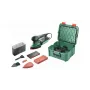 Bosch PSM 200 AES 06033B6002 Multischleifer, 200 W, 29-teiliges Zubehörset, SystemBox, Grün/Schwarz
