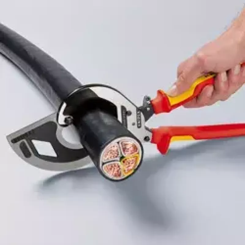 Knipex 95 36 320 Kabelschneider, 320 mm, schwarz atramentiert