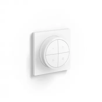Philips Tap Dial-Schalter, Kabellos, Weiß, Freistehend/Wandmontage, IP20, Kunststoff, IP20