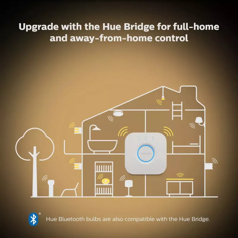 Intelligente Glühbirne Philips Hue White Ambiance Kerze E14, 5,2 W, Bluetooth/Zigbee, 39×39×117 mm