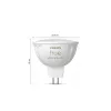 Philips Hue White and Colour Ambiance MR16 LED-Lampe, GU5.3, 12 V, 6,3 W, 400 lm, dimmbar