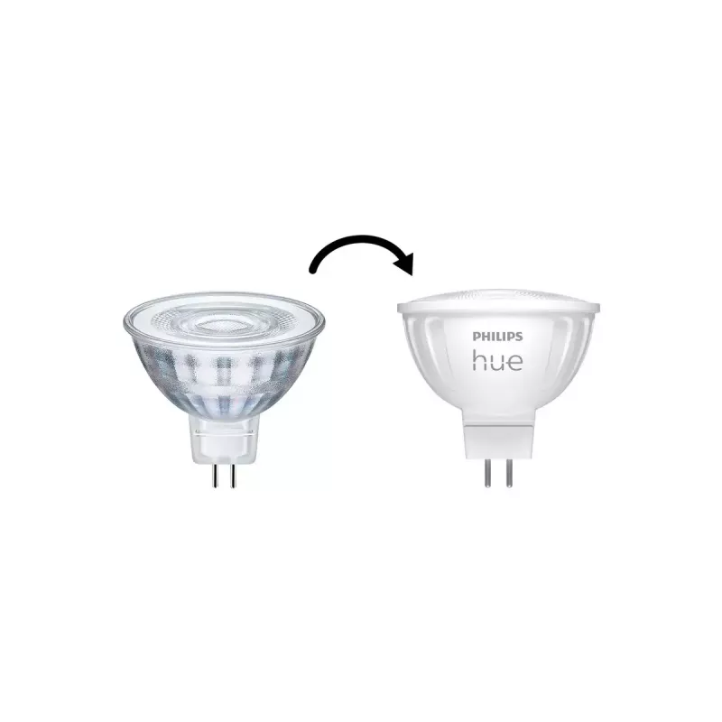 Philips Hue White & Color Ambiance MR16 GU5.3 smarte Spot-Lampe, 6,3 W, 2er-Pack