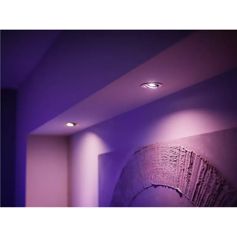 Philips Hue White & Color Ambiance MR16 GU5.3 smarte Spot-Lampe, 6,3 W, 2er-Pack
