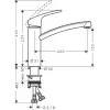 Hansgrohe Focus M41 Einhebel-Küchenmischer 160, 1jet, Chrom