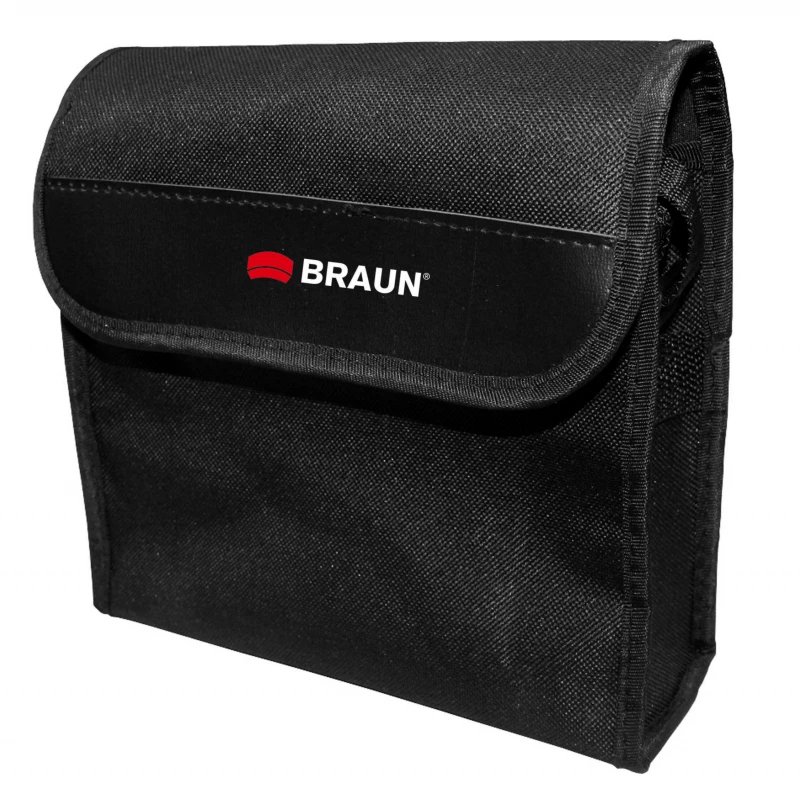 Braun 20165 Fernglas BK-7 Porro Schwarz