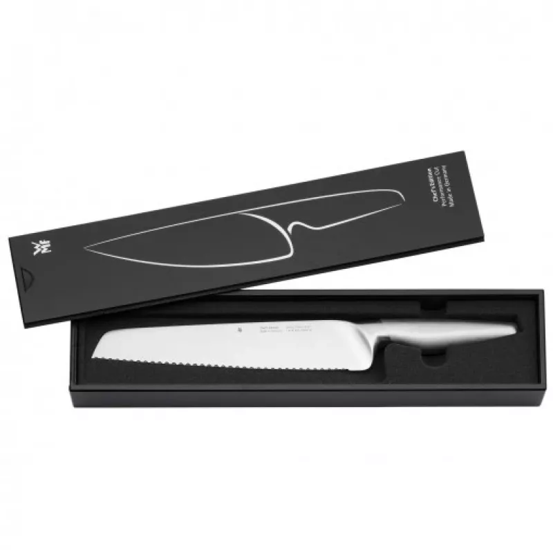 WMF Chef's Edition 1.882.026.032 Brot- und Mehrzweckmesser, gebürstet, 24 cm
