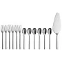 WMF Nuova 12.9137.6040 Kuchenbesteck-Set, 13-teilig, für 6 Personen, Edelstahl poliert