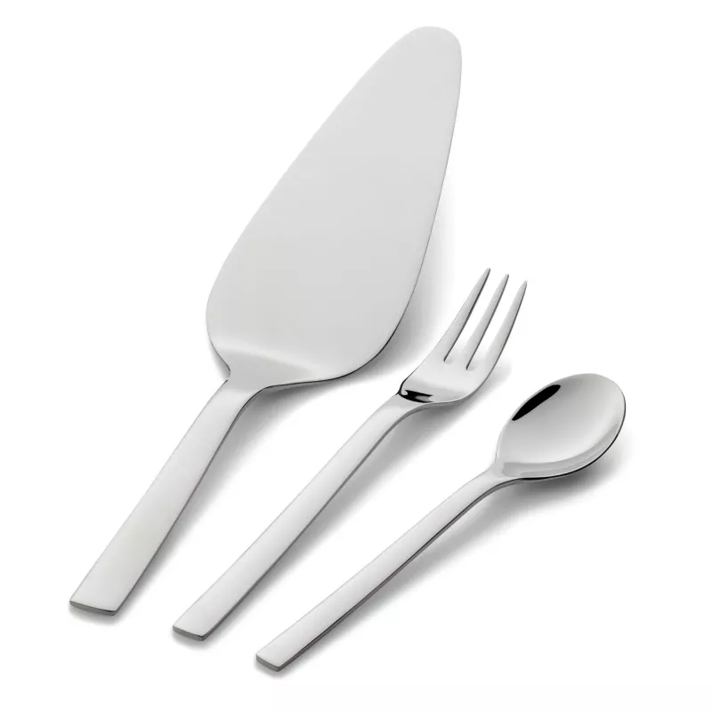 WMF Nuova 12.9137.6040 Kuchenbesteck-Set, 13-teilig, für 6 Personen, Edelstahl poliert