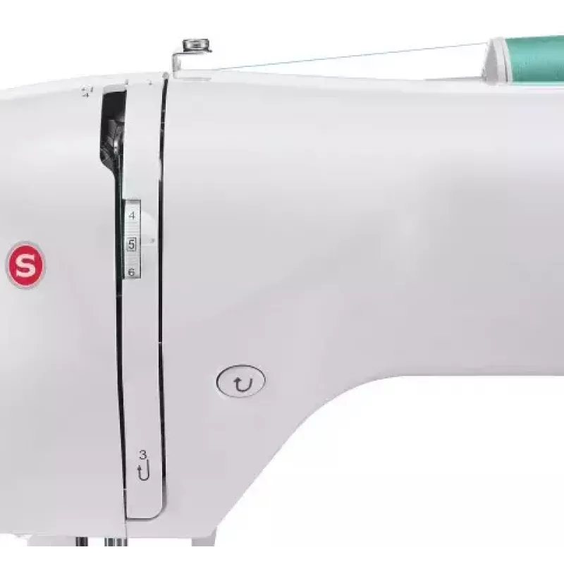 Singer Starlet 6660 computergesteuerte Nähmaschine, 60 Stiche, 1-Schritt-Knopfloch, Freiarm, Weiß
