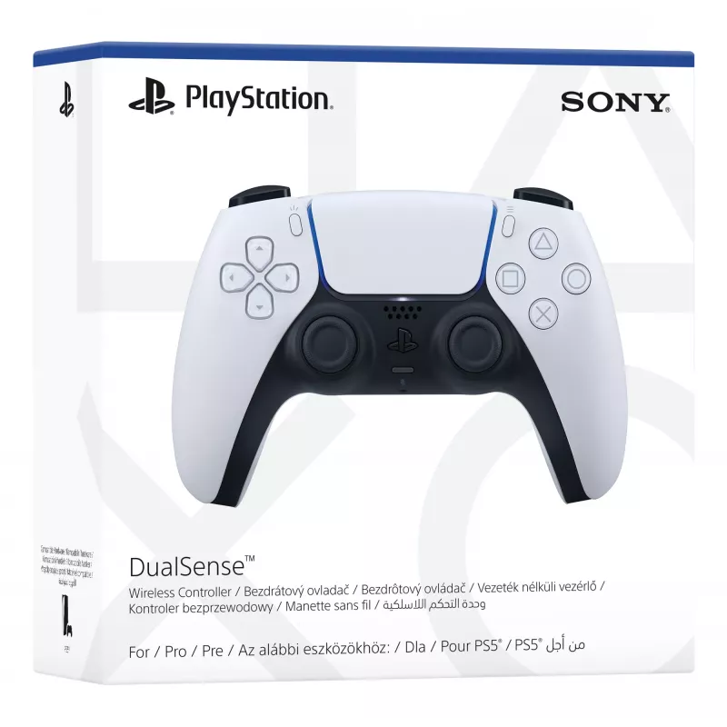 Sony DualSense V2 PS711000040185 Wireless Controller für PlayStation 5, kabelgebunden & kabellos, Bluetooth/USB-C, Weiß/Schwarz