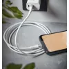 Intenso A315C 7901102 USB-A-auf-USB-C-Kabel, USB 2.0, 3 A, PD bis 60 W, Nylon, 1,5 m, weiß