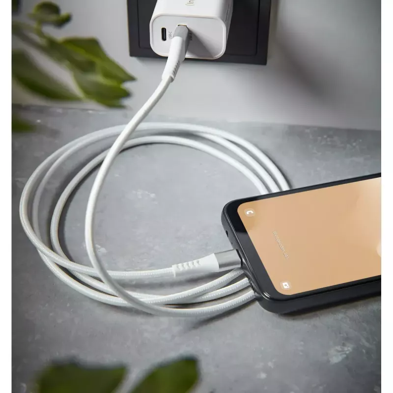 Intenso A315C 7901102 USB-A-auf-USB-C-Kabel, USB 2.0, 3 A, PD bis 60 W, Nylon, 1,5 m, weiß