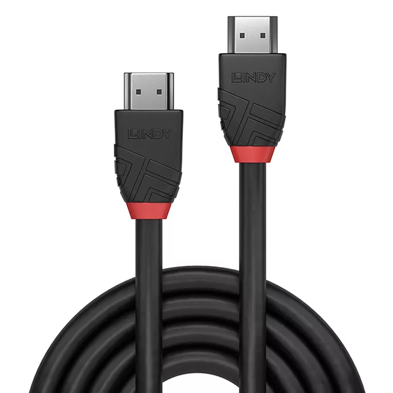 Lindy 0,5 m High Speed HDMI Kabel, Black Line