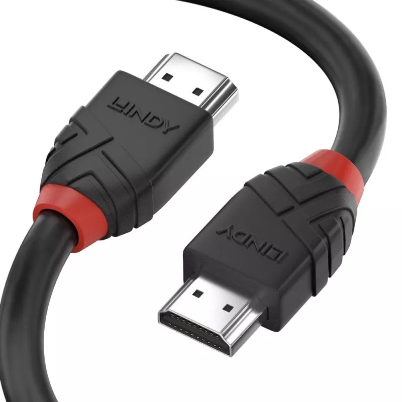Lindy 0,5 m High Speed HDMI Kabel, Black Line