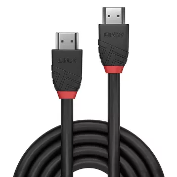 Lindy 2m High Speed HDMI Kabel, Black Line