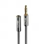 Lindy 0.5M 3.5MM AUDIOKABEL, CROMO LINE