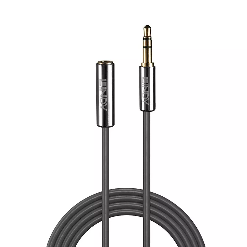 Lindy 0.5M 3.5MM AUDIOKABEL, CROMO LINE