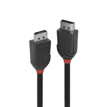 Lindy 0,5m DisplayPort 1.2 Kabel, Black Line