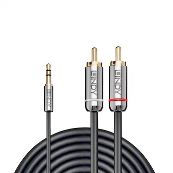 Lindy 0,5 m 3,5-mm-Klinke auf Cinch-Audiokabel, Cromo Line