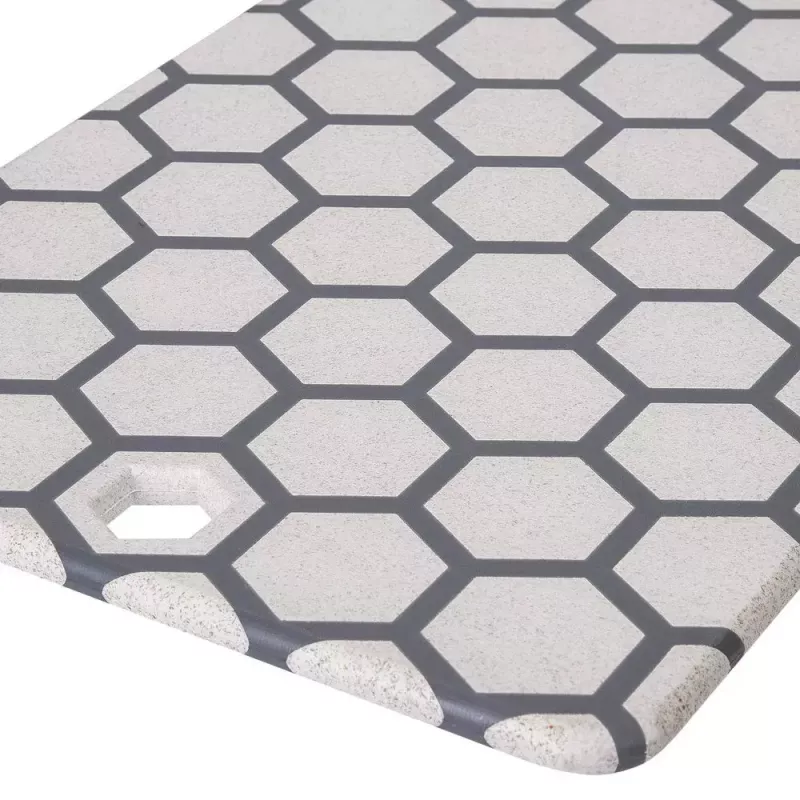 Schneidebrett RESTO 95401 rechteckig Kunststoff 138×200×8 mm grau/weiß