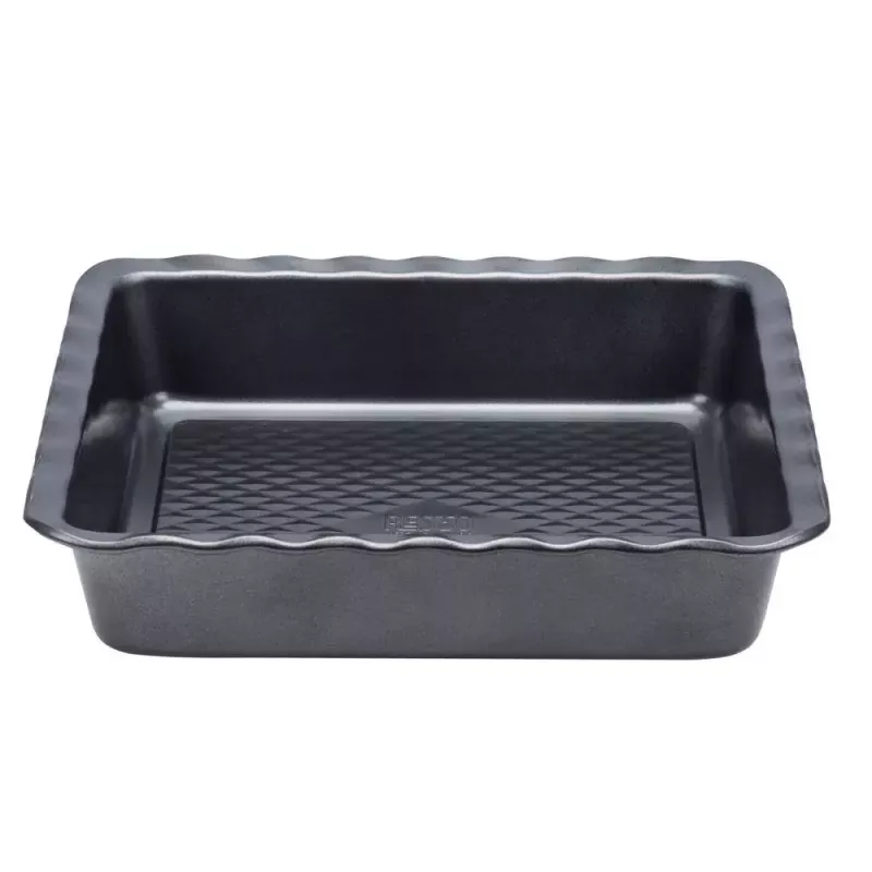 Lasagneform Resto Kitchenware 96115, rechteckig, Kohlenstoffstahl, 255x255x50 mm