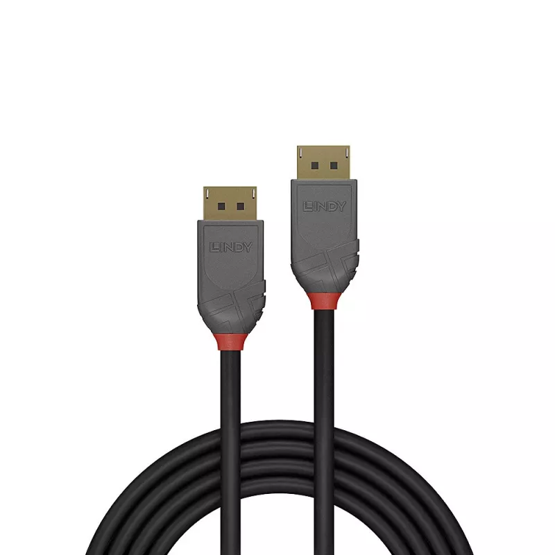 Lindy 1m DisplayPort 1.4 Kabel, Anthra Line, 1 m, DisplayPort, DisplayPort, Stecker, Stecker, 7680 x 4320 Pixel