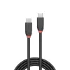 Lindy 0,5 m USB 3.2 Typ-C-auf-Typ-C-Kabel, 20 Gbit/s, Black Line