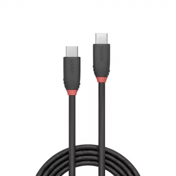 Lindy 1m USB 3.2 Typ C auf C Kabel, 20 Gbit/s, Black Line