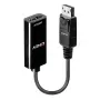 Lindy 41718 DisplayPort-1.2-auf-HDMI-Adapter, passiv, 4K30, 0,15 m, schwarz