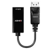 Lindy 41718 DisplayPort-1.2-auf-HDMI-Adapter, passiv, 4K30, 0,15 m, schwarz