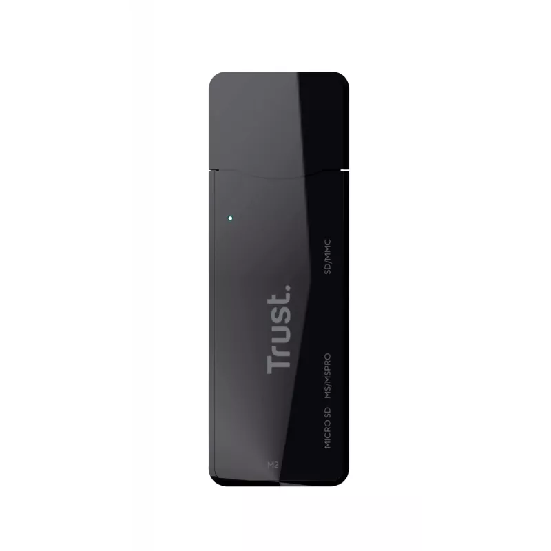 Trust Nanga 21935 Kartenleser, USB 3.1 Gen 1, Typ-A, SD/microSD/MS, Schwarz