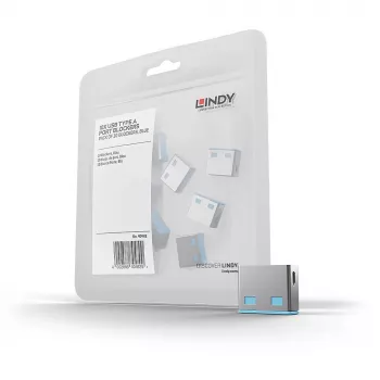 Portblocker Lindy USB-Portblocker ohne Schlüssel 10er-Pack Farbcode Blau