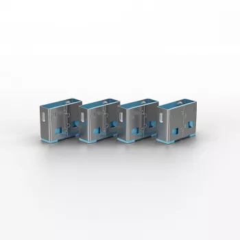 Portblocker Lindy USB-Portblocker ohne Schlüssel 10er-Pack Farbcode Blau