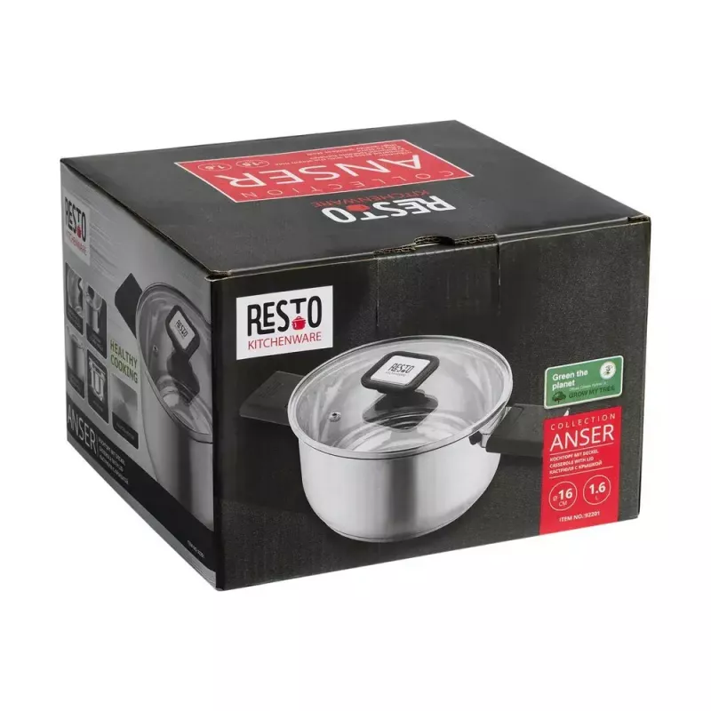 Resto 92201 Kasserolle, 16 cm, 1,8 l