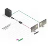 Lindy 41006 aktiver Konverter DisplayPort auf VGA, 0,15 m, Schwarz