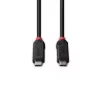 Lindy 1m USB4 240W Typ-C-Kabel, Black Line, 1 m, USB C, USB C, USB4 Gen 3x2, 40 Gbit/s, Schwarz